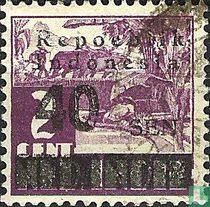 Overprint 'Republik Indonesia'