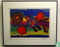 Corneille - Vogel met zon en boom