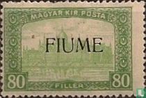 Parliament building with overprint