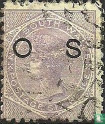 Queen Victoria, with overprint