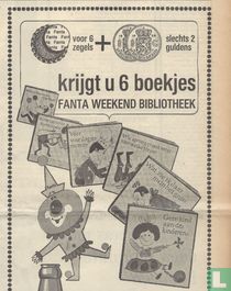 For 6 stamps + only 2 guilders you get 6 booklets of Fanta Weekend Library
