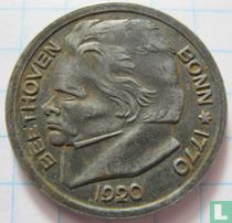 Bonn 25 pfennig 1920 "150th anniversary Birth of Ludwig van Beethoven"
