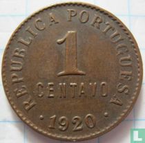 Portugal 1 centavo 1920 (type 1)
