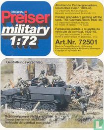 Panzer Grenadiers Getting Off The Tank The German Reich 35-45