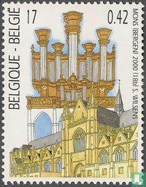 Delmotte Organ and Sainte Waudru collegiate in Mons
