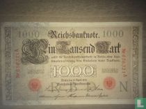 Reichsbank, 1000 Mark 1910 (P.44a - Ros.45a)