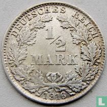 Deutsches Reich ½ Mark 1916 (D)