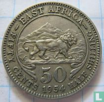 Afrique de l'Est 50 cents 1954
