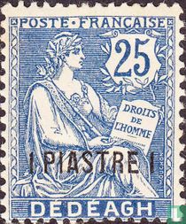 Allegorie (Type Mouchon), mit Aufdruck