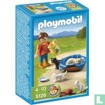 Playmobil Kind met poezen