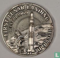 USA  Apollo XI space  1971 (Silver)