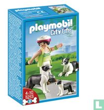 5213 Playmobil Border collie Family 