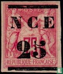 Peace and trade, with overprint  