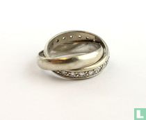 Zilveren Ring Met 22 Zirkonen