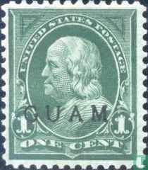 USA Briefmarken mit Aufdruck