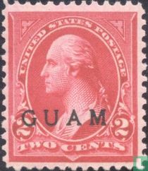 USA Briefmarken mit Aufdruck