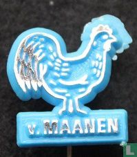 v. Maanen (poule) [argent sur bleu clair]
