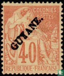 Type Dubois, with overprint