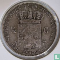 Netherlands ½ gulden 1859