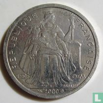 French Polynesia 2 francs 2000