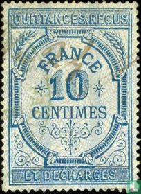 Quittungen - Ziffer (10 C) gezahnt