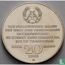 DDR 20 Mark 1983 "100th anniversary Death of Karl Marx"
