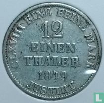 Hannover 1/12 thaler 1849