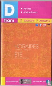 CTS - Horaires été 2015 - Tram D