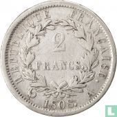 Frankrijk 2 francs 1808 (A)