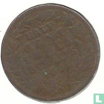 Établissements des détroits  ½ cent 1862