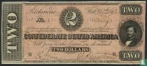 Confederate States of America two dollars in 1864