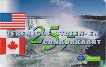 Landenkaart VS en Canada