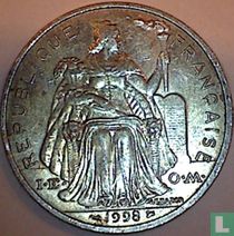 French Polynesia 5 francs 1998