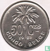 Belgian Congo 50 centimes 1925 (FRA)