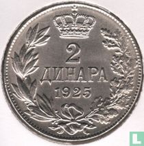 Jugoslawien 2 Dinara 1925 (ohne Münzzeichen) kaufen