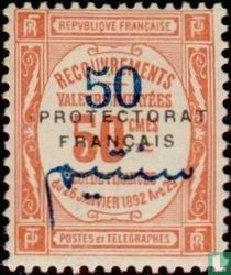 Timbres-taxe Français avec surcharge