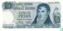Argentine 5 Pesos 1974