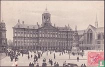 Amsterdam, Dam, Kon. Paleis en N. Kerk.