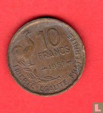 Frankreich 10 Franc 1951 (ohne B) kaufen