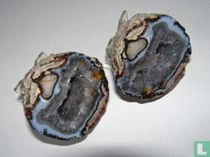 Kwarts (helder) en Chalcedoon