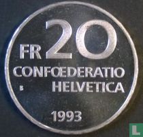 Suisse 20 francs 1993 "500th Anniversary Birth of Paracelsus"