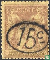 Paix et commerce, avec surcharge 