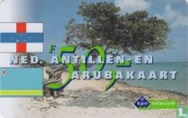 Landenkaart Ned. Antillen en Aruba