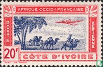 Avion et caravane