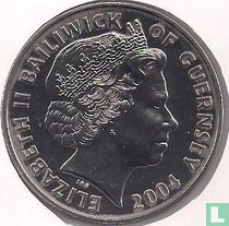 Guernesey 5 pounds 2004 "60th anniversary of D-Day - Landing of troops"