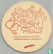 .Nach der Arbeit hartem Muß Schultheiss stets ein Hochgenuß