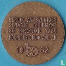 Zweden 20 Kronor 1925 (replica)