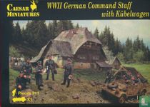 WWII German Command Staff with Kübelwagen