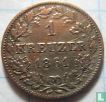 Württemberg 1 kreuzer 1861