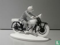 Tim und Struppi auf dem Motorrad